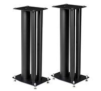 Coppia di supporti per altoparlanti extra alti, resistenti, colore nero, per Home Theater, studio e libreria, supporto stabile per altoparlanti per una migliore qualità del suono