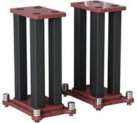 Coppia di supporti per altoparlanti in ferro resistente, riempiti di sabbia, con cuscinetto antiscivolo, design che assorbe le vibrazioni, per altoparlanti surround home theater/studio/palcoscenico