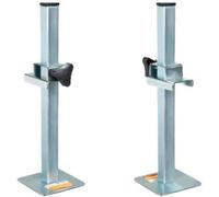 Coppia di supporti regolabili per barra/stagia da cantiere