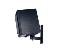 Coppia di supporti staffe da / a muro / parete in acciaio per casse stereo audio e diffusori acustici colore nero