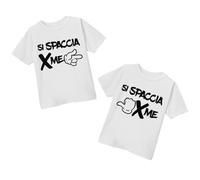 Coppia di t-Shirt Magliette Bimbi e Bimbe Si spaccia per Me! Gemelli, gemelle, fratelli e Sorelle, Personalizzabili! Divertenti!