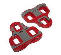 Coppia di tacchette per pedali in bi-materiale con angolo di 6° Newton Type Look Keo Rosso