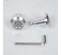 Coppia di tappi manubrio universali Ø13,8/17 mm in alluminio Chaft per moto
