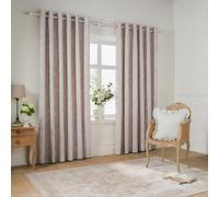 Coppia di tende con occhielli Wylder Bella - Tende foderate in 100% cotone con motivi floreali botanici naturali (Naturale - 168x229cm)