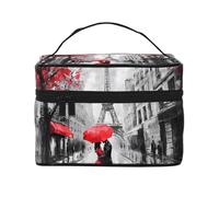 Coppia di tende oscuranti con tasca per asta, motivo Parigi, Torre Eiffel, tenda a strati corti, per soggiorno, camera da letto, cucina, decorazione 117 x 45 cm