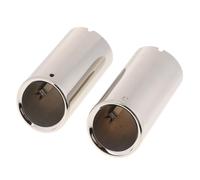 Coppia di terminali di scarico per auto per Golf New Bora Silver