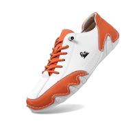 Coppia di uomini primavera ed estate nuove scarpe da trekking antiscivolo moda scarpe leggere per le persone medie e anziane, Colore: arancione., 37 EU Larga