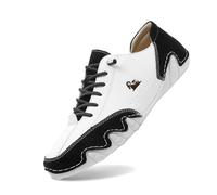 Coppia di uomini primavera ed estate nuove scarpe da trekking antiscivolo moda scarpe leggere per le persone medie e anziane, Nero , 44 EU Larga