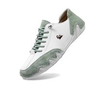 Coppia di uomini primavera ed estate nuove scarpe da trekking antiscivolo moda scarpe leggere per le persone medie e anziane, Verde chiaro, 41 EU Larga