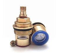 Coppia di valvole di ricambio per vasca da bagno, BSP 3/4", 24 spine, diametro 8 mm, altezza 53 mm, fornito con viti in ottone massiccio