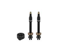 Coppia di valvole tubeless topeak turboflow nere