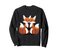 Coppia di Volpi Design Animale Felpa