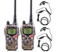 Coppia di Walkie Talkie Pro Midland G9 mimetici con cuffie portata 30 km