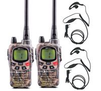 Coppia di Walkie Talkie Pro Midland G9 mimetici con cuffie portata 30 km