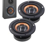 Coppia di woofer audio - Sottwoofer Home Compact, unità di altoparlanti stereo | Sostituzione degli altoparlanti da 2 pollici per l'audio a doppio canale, per sale giochi, sistemi musicali o