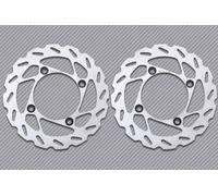 Coppia Dischi Anteriori Fisso Wave ATV 220mm YAMAHA YFM 550 GRIZZLY 2008-2015