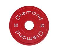 Coppia Dischi Bumper Micro Carico 0,5 kg Diamond Fitness Ø 50 mm Gommati