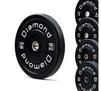 Coppia Dischi BUMPER training Olimpionici DIAMOND Foro Ø50 mm Palestra E Homegym