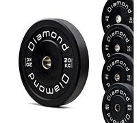 Coppia Dischi BUMPER training Olimpionici DIAMOND Foro Ø50 mm Palestra E Homegym