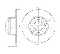 COPPIA DISCHI FRENO ANTERIORE LADA 1200-1500-1600- NIVA, NOVA, TOSCANA