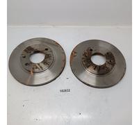 COPPIA DISCHI FRENO ANTERIORI COUPLE FRONT BRAKE DISC PER PEUGEOT 106 205 206