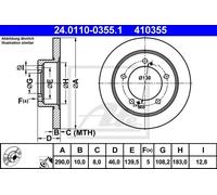Coppia dischi freno - ATE 24.0110-0355.1