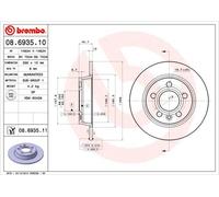Coppia dischi freno - BREMBO 08.6935.11