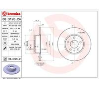 PASTIGLIE + DISCHI KIT FRENO BREMBO PER ALFA ROMEO 147 ORIGINALI NUOVI POST