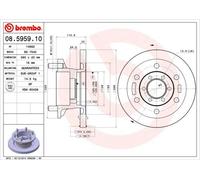 BREMBO 08.5959.10 Disco freno