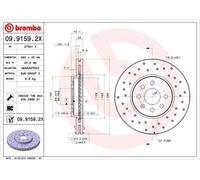 Coppia dischi freno - BREMBO 09.9159.2X