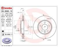 BREMBO 09.9582.10 Disco freno