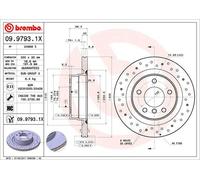 Disco freno BREMBO XTRA LINE BREMBO 09.9793.1X, 1 Pezzo