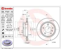 Disco Freno Brembo 09772711 Per Auto Bmw