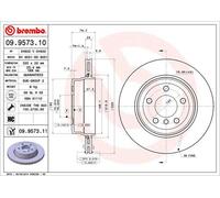 Brembo Coppia Dischi Freno Posteriore 09.9573.11 Ventilazione Interna Verniciatura UV per BMW X3