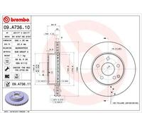 Brembo Disco Freno 09A73611