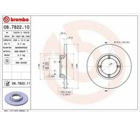 BREMBO 08.7822.10 Disco freno