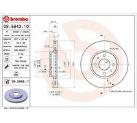 COPPIA DISCHI FRENO BREMBO ANT FOR FIAT 500C (312) 1.4