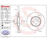 COPPIA DISCHI FRENO BREMBO PER VW AUDI SEAT SKODA 2X09D72011