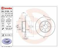 DISCHI FRENO BREMBO FIAT BRAVO II 1.9 D MULTIJET 88 KW DAL 04/07 POSTERIORI