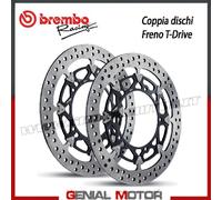 Coppia Dischi Freno Brembo Racing T-Drive Ducati Monster S4 916 Ø320 2001 > 2003