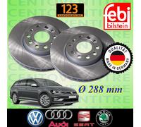 COPPIA DISCHI FRENO DISCO VW GOLF VII ALLTRACK - SPORTSVAN DAL 2015