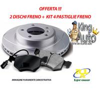 COPPIA DISCHI FRENO E PASTIGLIE POSTERIORI FIAT STILO BENZINA E DIESEL