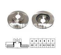 COPPIA DISCHI FRENO PD555NP BR2250 24010901431 DDF1496 BR2250C 6004494 BG3720