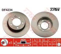Trw DF4234 Disco Freno