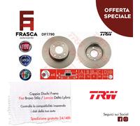 COPPIA DISCHI FRENO POSTERIORI TRW DF1790 ALFA ROMEO 164 2.0 FIAT LINEA 1.4 1.6