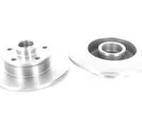 Coppia Dischi Freno Solido Posteriori per VW Golf,Passat 1.8-2.8 ruota a 5 fori