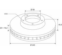 Coppia Dischi Freno Valeo per Fiat Panda 500 C Ford Ka Tipo Ventilato Anteriore