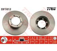 TRW DF1012 Disco freno