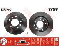 Coppia dischi freno ventilati anteriori TRW DF2790