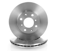 Coppia Dischi Freno Ventilato Anteriori D + S per Honda Jazz II GD,GE 2002-2003